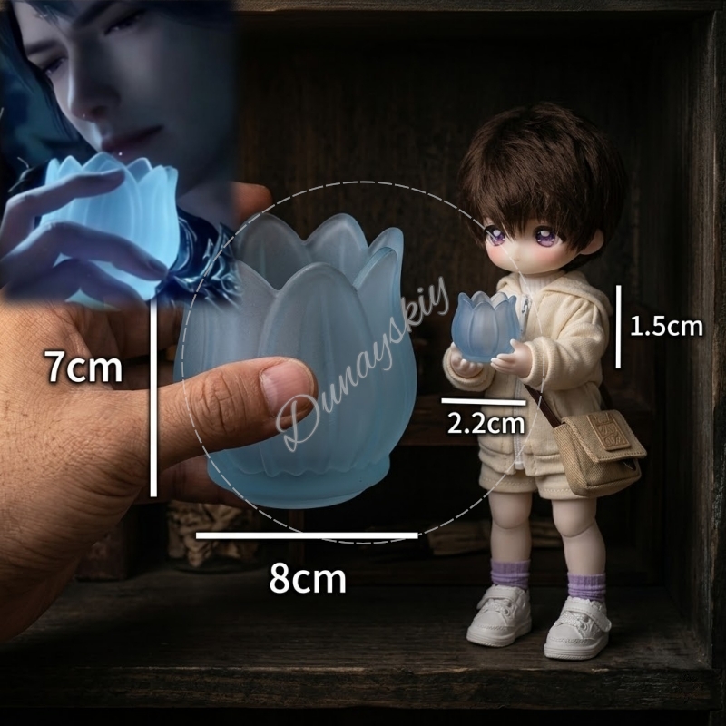 Cosplay Prop Blueprints - Коллекционная мини-фигурка Caleb Universe: 3D-печатный синий