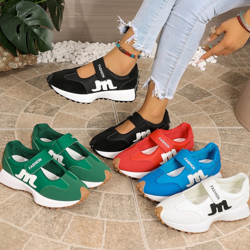 Velcro Hook Loop - Новые женские удобные винтажные туфли на