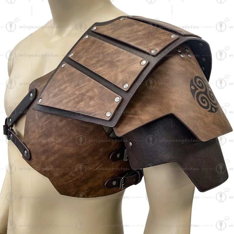 Cosplay Prop - Средневековые односторонние наплечники в скандинавском стиле,
