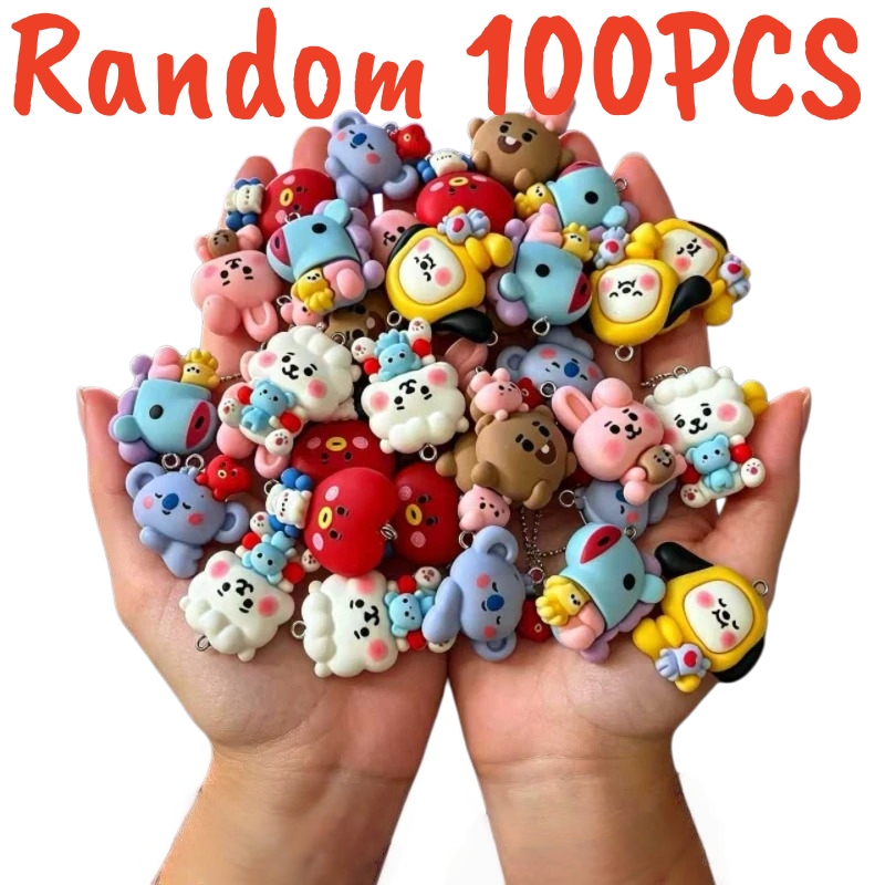 Cosplay Prop Making - 100 шт. смоляных шармов BT21 для