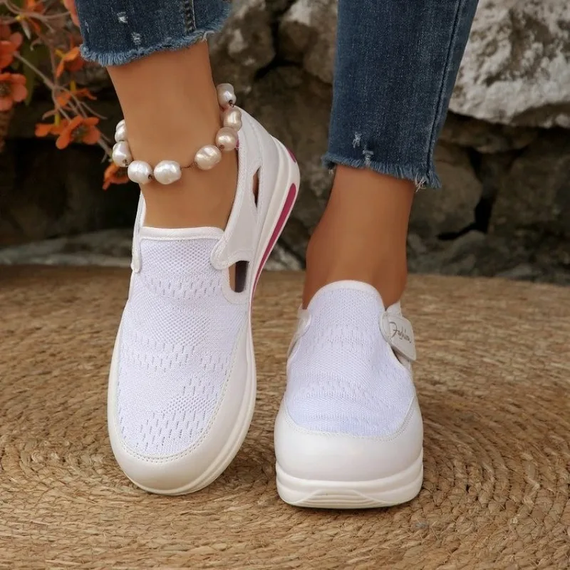 Женские слипоны на платформе с – обзор и цена Velcro Hook Loop