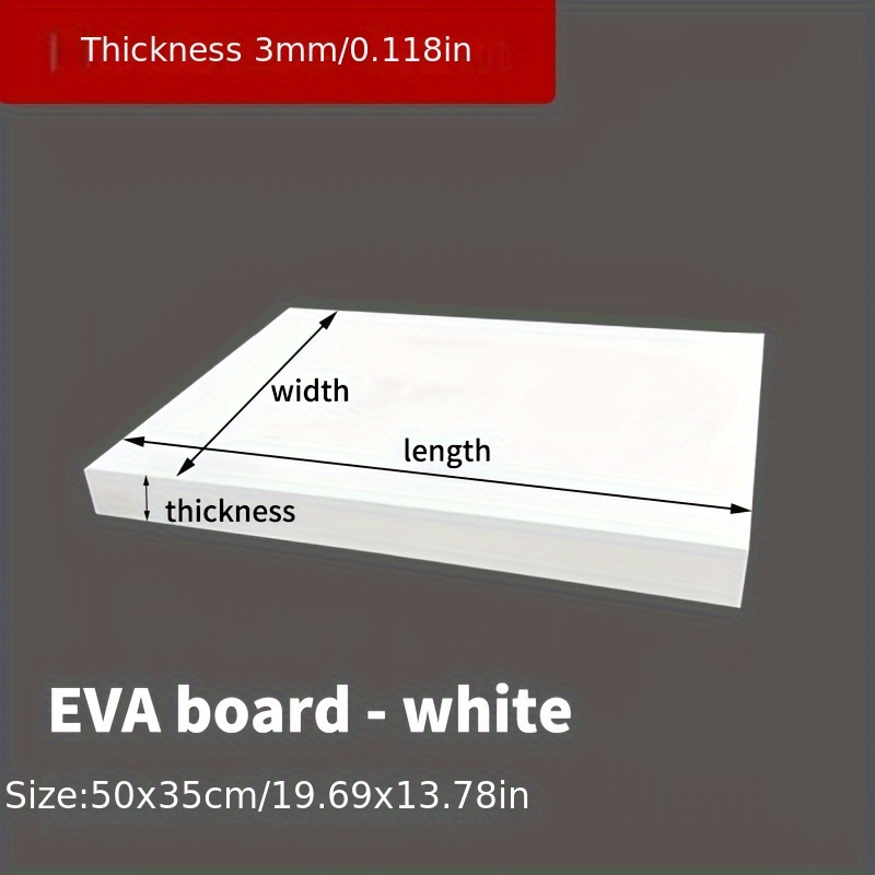 Пенопластовая доска EVA 14x39  – обзор и цена Cosplay Props Eva Foam