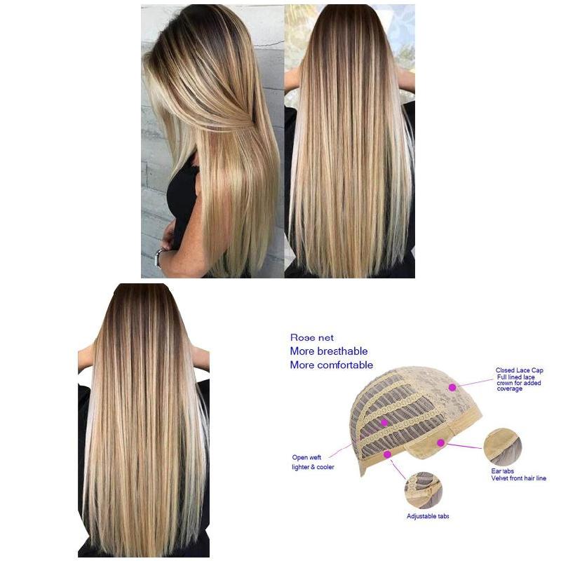 Женский длинный прямой парик 7 – обзор и цена Wig Fiber Net
