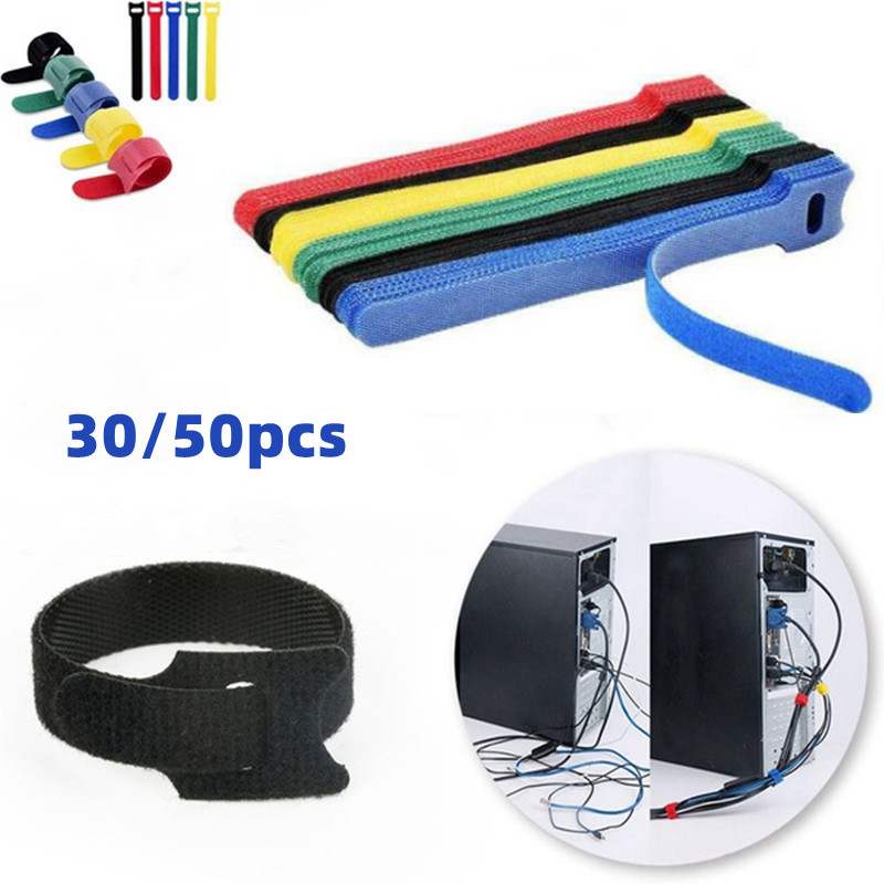 Кабельные стяжки-липучки для к – обзор и цена Velcro Hook Loop